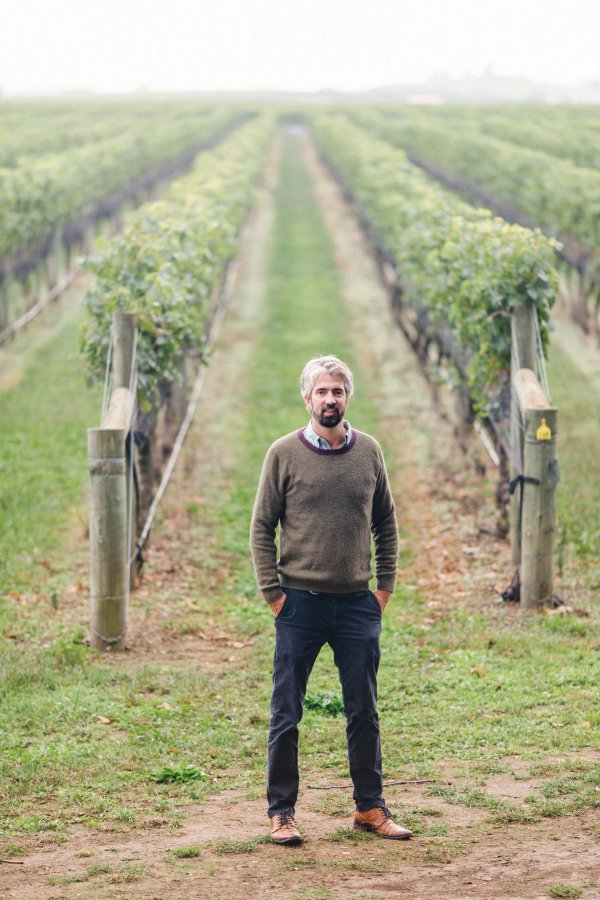 Nick Picone - Group Chief Winemaker - standing in one of the vineyards he tends