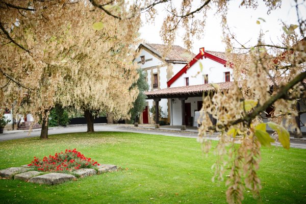 Courtyard at the C.V.N.E. Haro winery - photo by James Sturcke