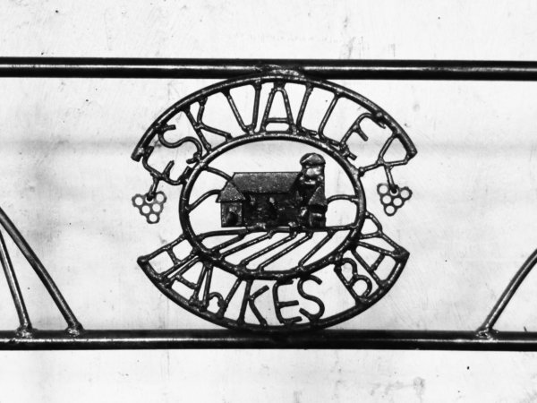 Esk Valley original winery ironwork gate logo