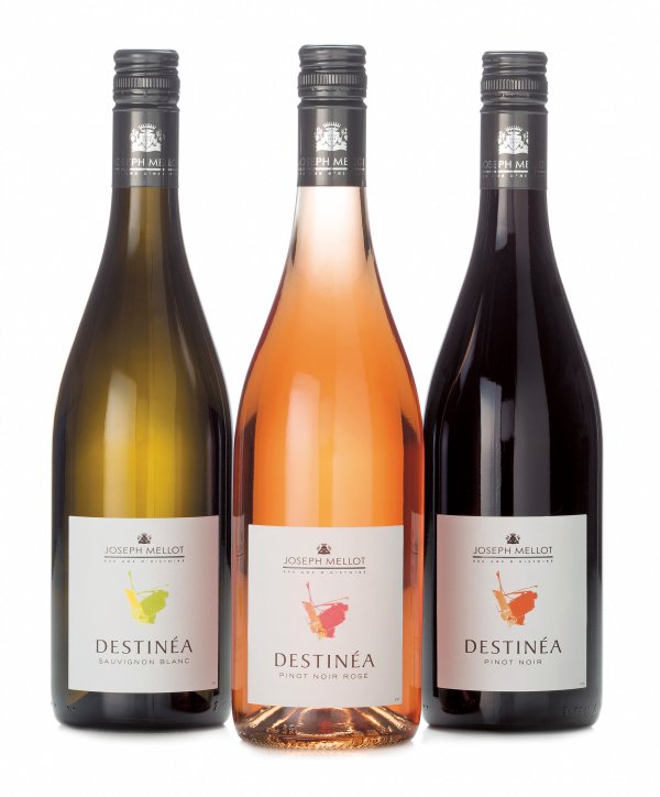 Destinéa bottle range - Sauvignon Blanc, Pinot Noir Rosé, Pinot Noir