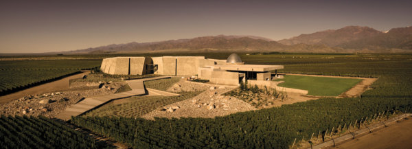 The "World's Best Vineyards 2019" surrounding the Zuccardi Valle de Uco winery