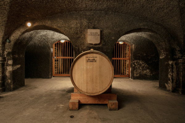 Château des Jacques Grand Carquelin in the cellar