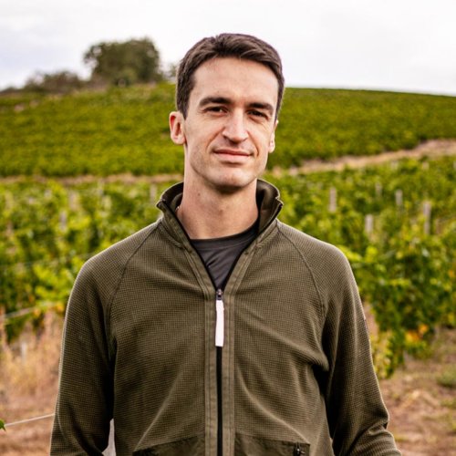 Cyril Chirouze - Winemaker and Manager of Château des Jacques standing in the vineyard